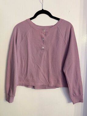 Victoria's Secret Mauve Long Sleeve Henley